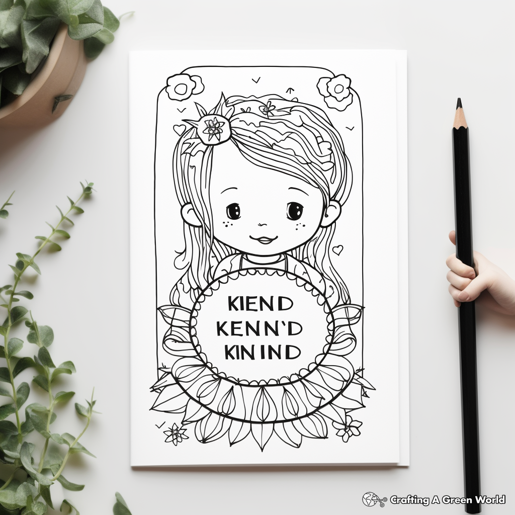 Printable Be Kind Coloring Pages 4