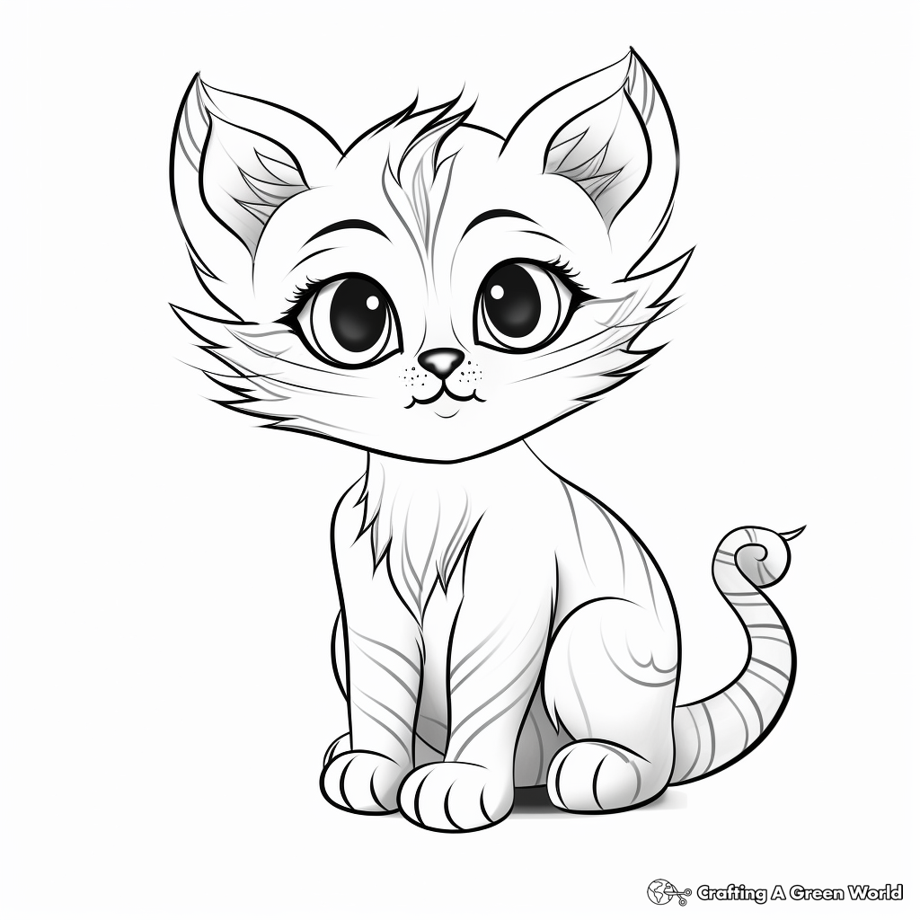 Printable Bengal Cat Coloring Pages for Artists 4