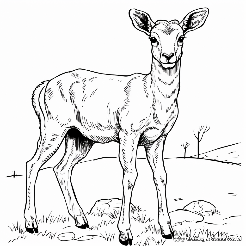 Printable Bighorn Sheep Migration Coloring Pages 1