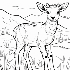 Printable Bighorn Sheep Migration Coloring Pages 3