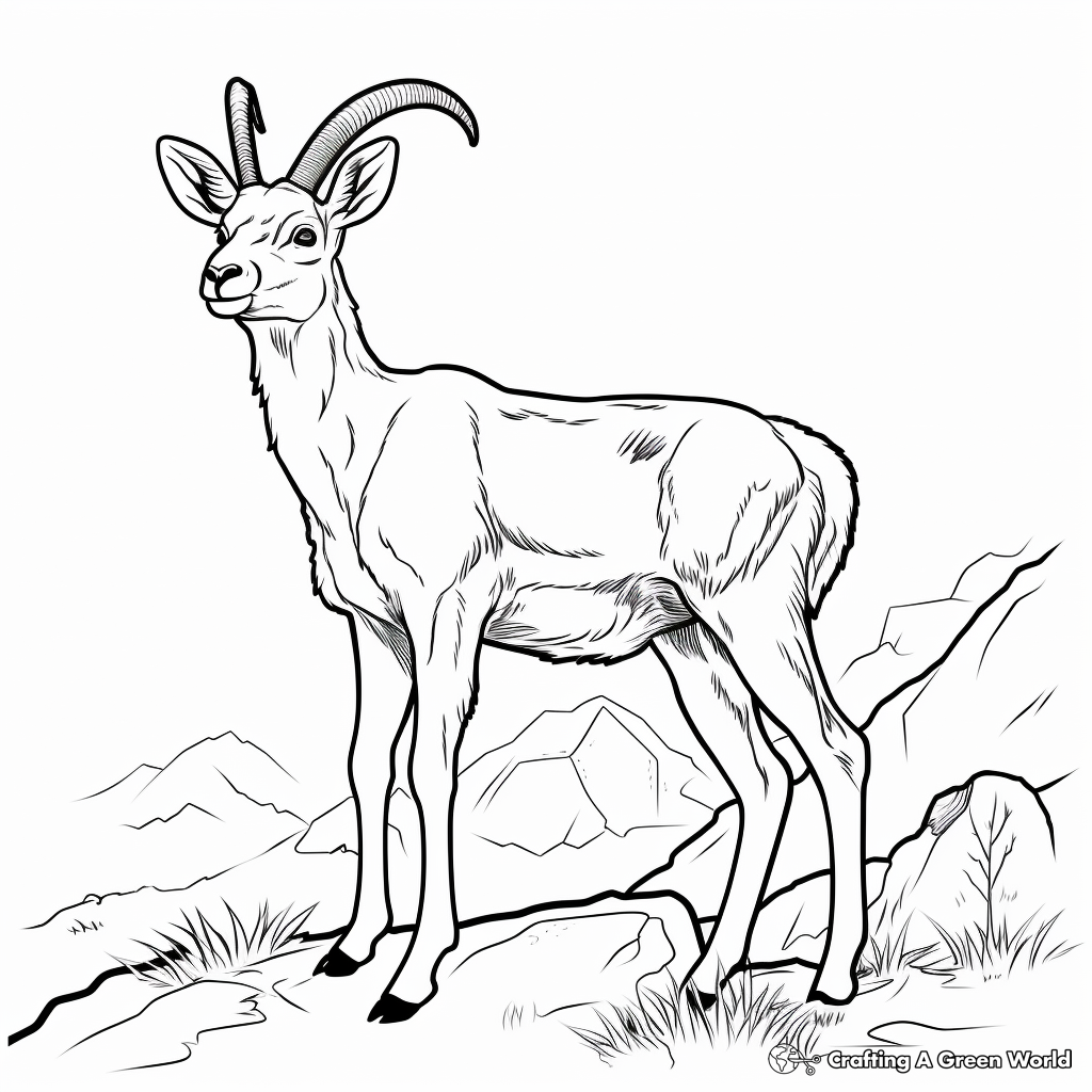 Printable Bighorn Sheep Migration Coloring Pages 4