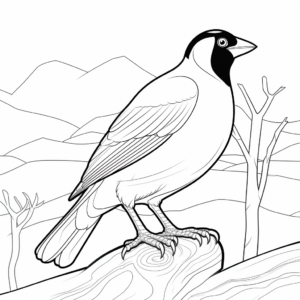 Printable Black-Billed Mountain Toucan Coloring Pages 1