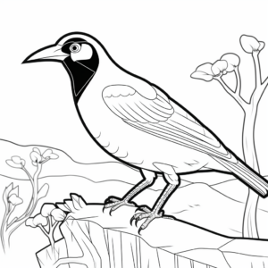 Printable Black-Billed Mountain Toucan Coloring Pages 4