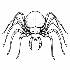 Printable Black Widow Spider Life Cycle Coloring Pages 1