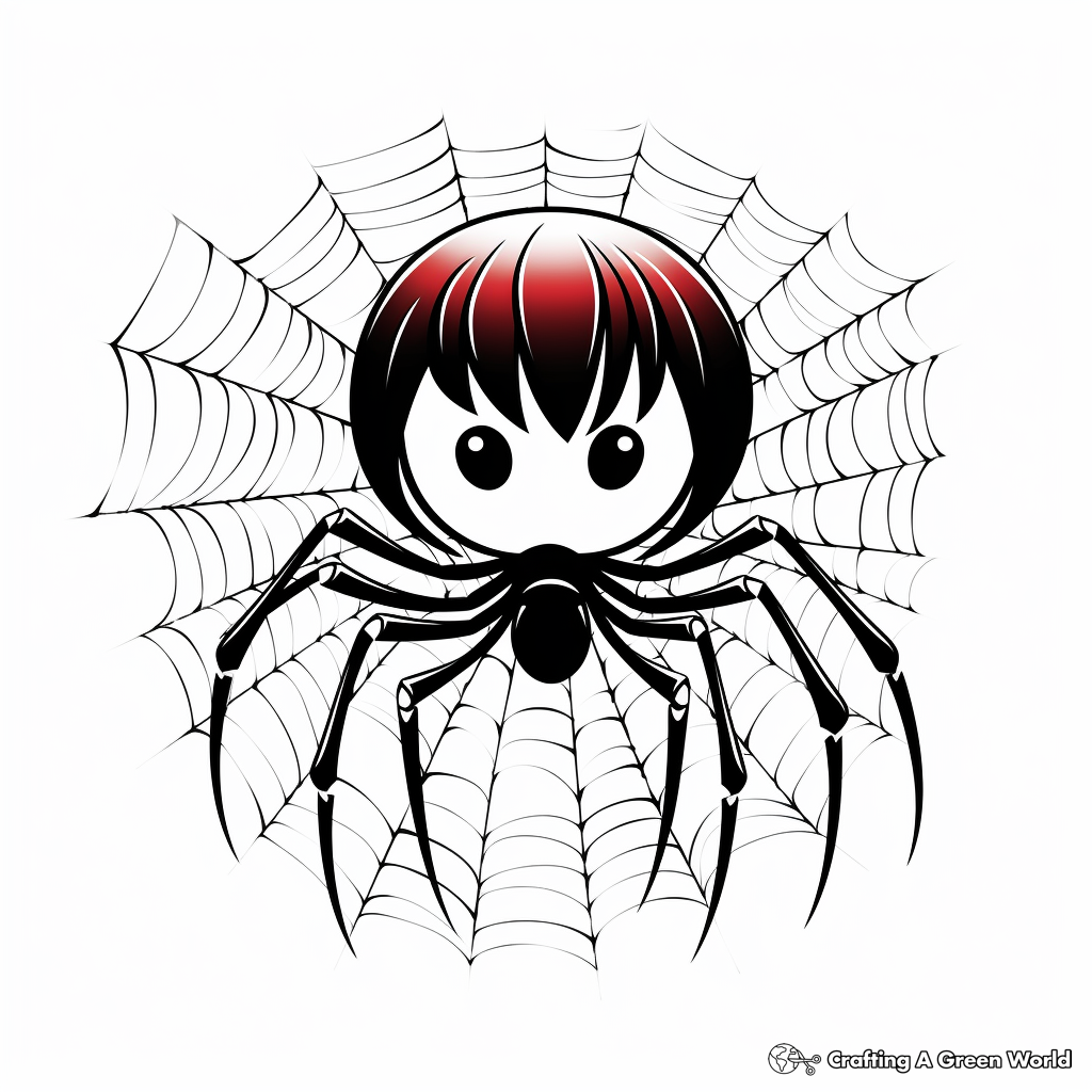 Printable Black Widow Spider Life Cycle Coloring Pages 3