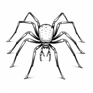 Printable Black Widow Spider Life Cycle Coloring Pages 4