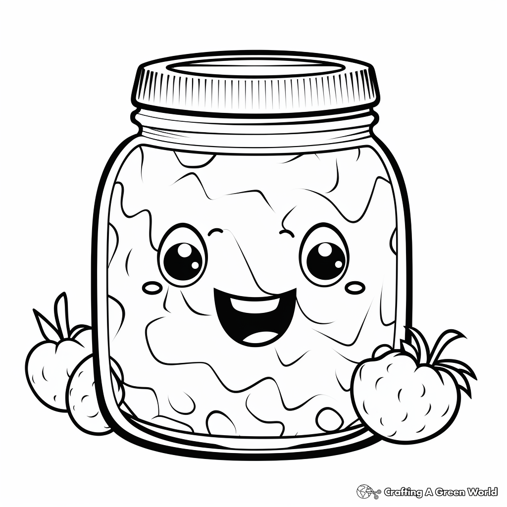 Printable Blackberry Jam Jar Coloring Pages 3