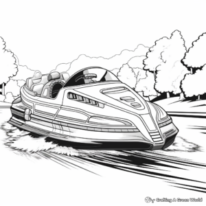 Printable Boat Race Coloring Pages 3