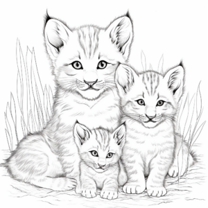 Printable Bobcat Family Coloring Pages 3
