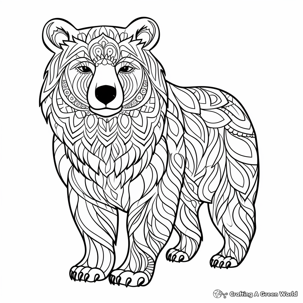 Printable Brown Bear Coloring Sheets 2
