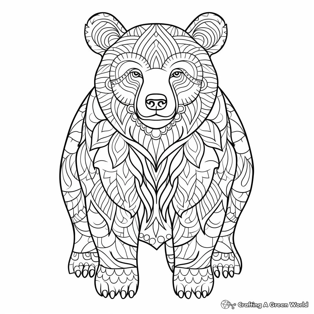 Printable Brown Bear Coloring Sheets 3