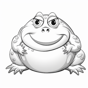 Printable Bullfrog Coloring Pages for Children 2