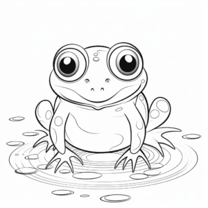 Printable Bullfrog Coloring Pages for Children 3