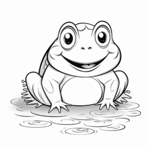 Printable Bullfrog Coloring Pages for Children 4