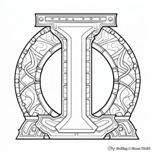 Printable Capital Letter Alphabet Coloring Sheets 1