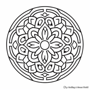 Printable Celtic Mandala Coloring Pages for Artists 4
