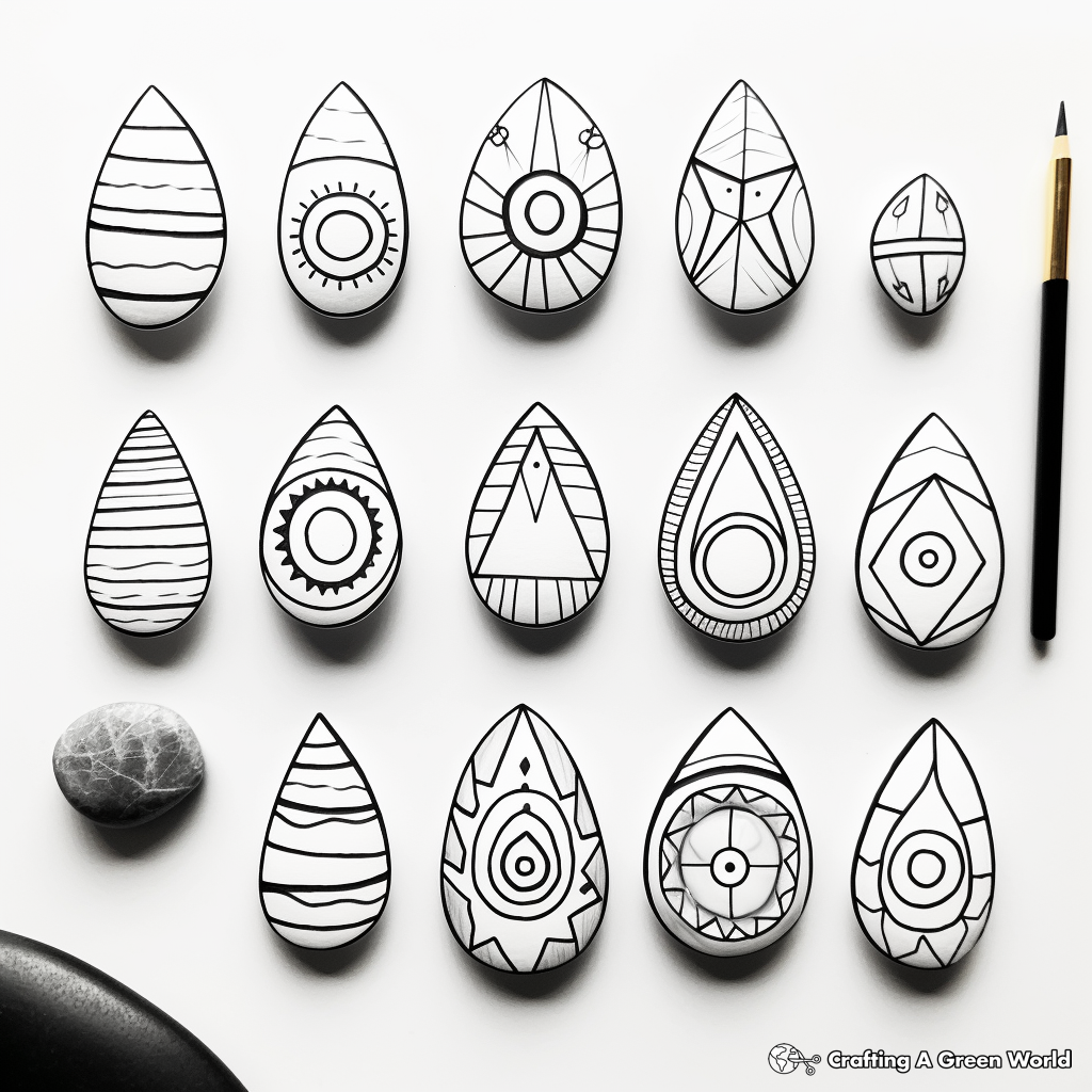 Printable Chakra Stones Coloring Pages 1