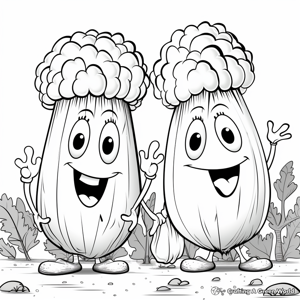 Printable Chickpeas Coloring Pages for Artists 1