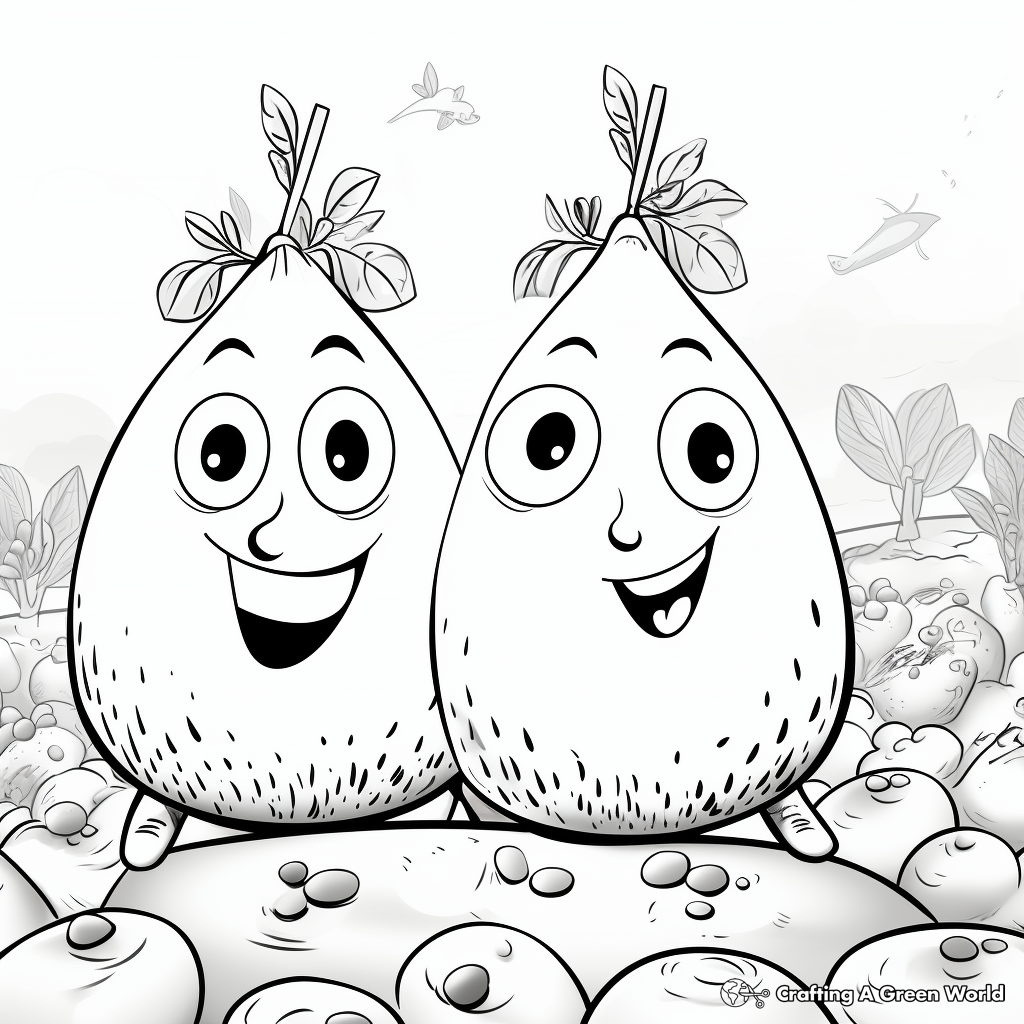 Printable Chickpeas Coloring Pages for Artists 2