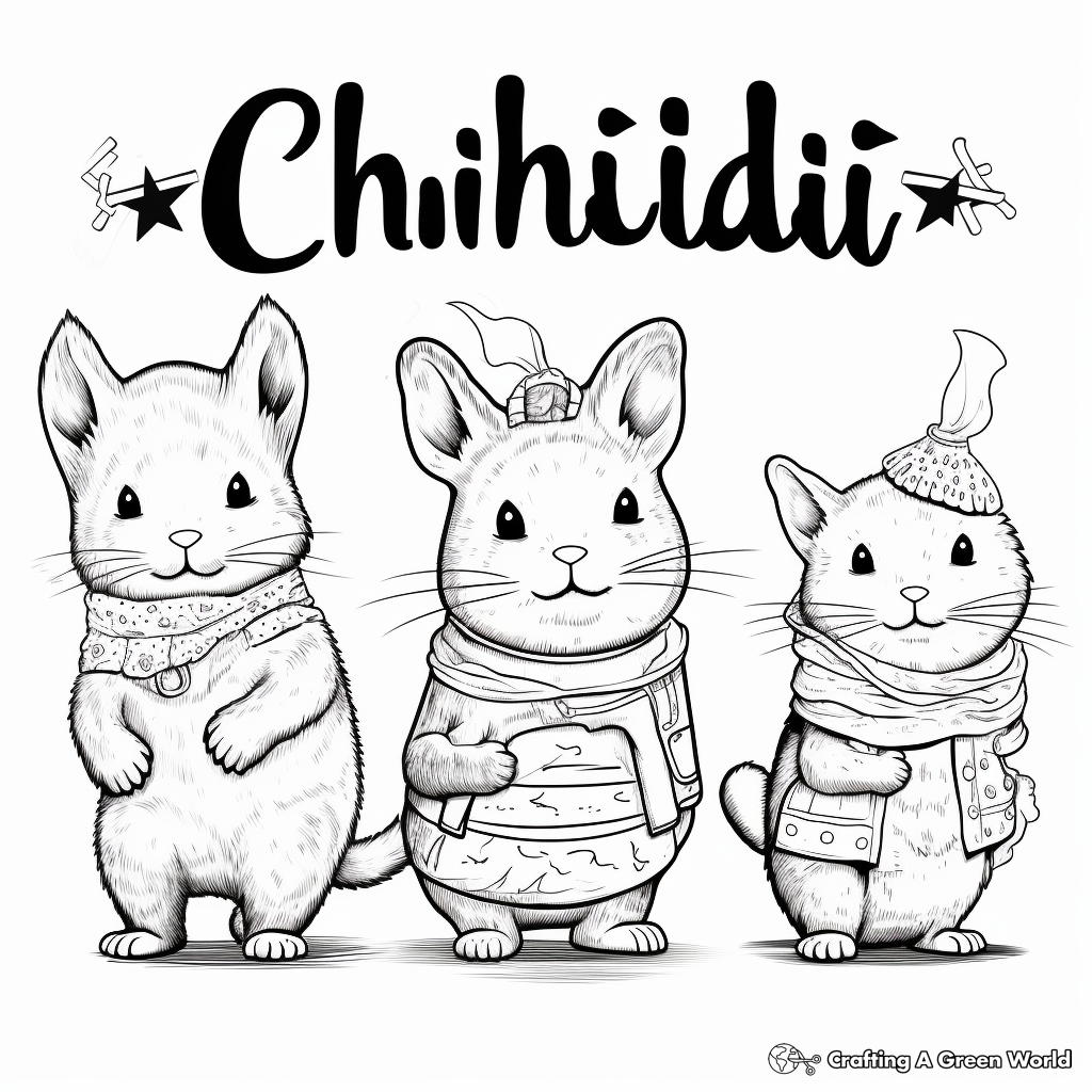 Printable Chinchilla Alphabet Coloring Pages 4