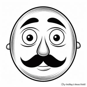 Printable Clown Nose Coloring Pages 4