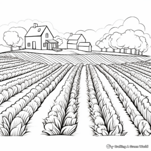 Printable Cornfield Coloring Pages for Kids 3