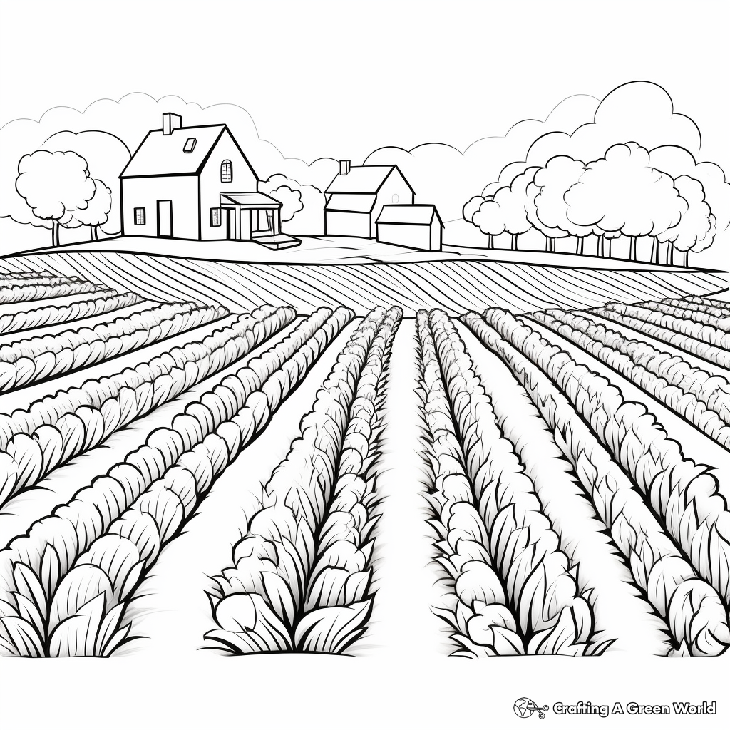 Printable Cornfield Coloring Pages for Kids 3