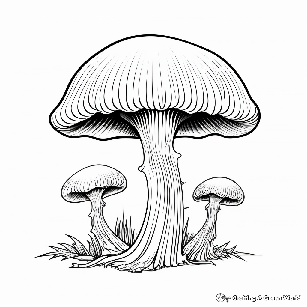 Printable Death Cap Mushroom Coloring Pages 2