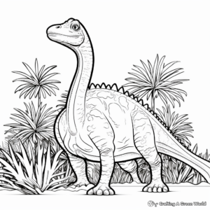 Printable Diplodocus Facts and Coloring Sheets 2