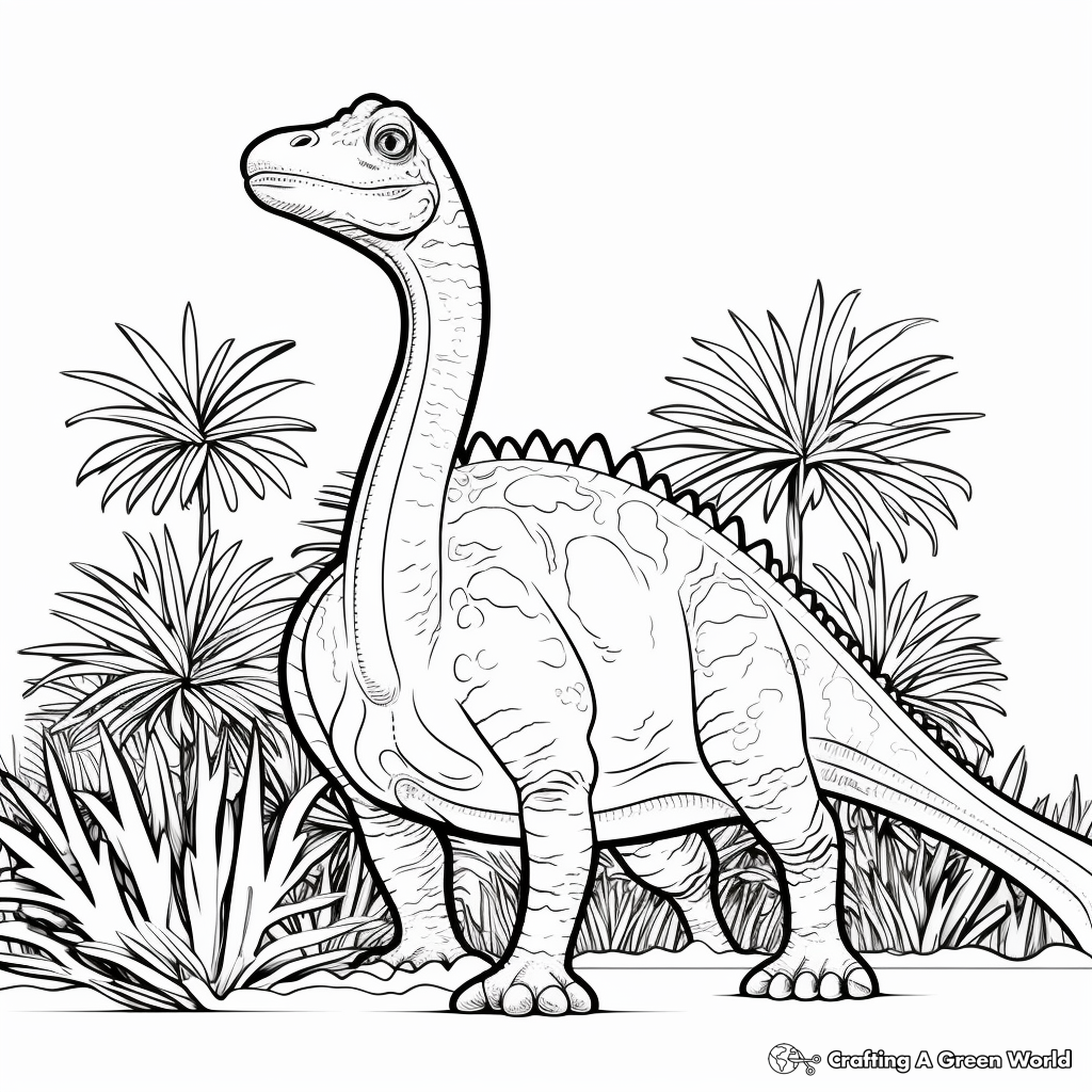 Printable Diplodocus Facts and Coloring Sheets 2