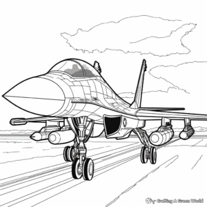 Printable F18 Coloring Pages for Aircraft Enthusiasts 1