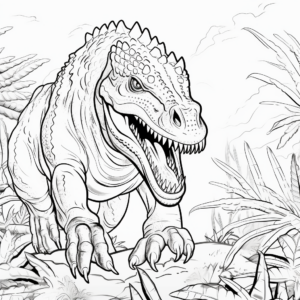 Printable Fierce Carnotaurus Coloring Pages 4