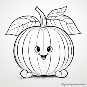 Printable Fig Fruit Coloring Pages 1