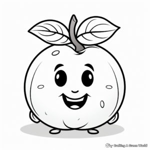 Printable Fig Fruit Coloring Pages 2
