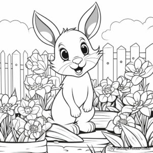Printable Garden Wildlife Coloring Pages 3