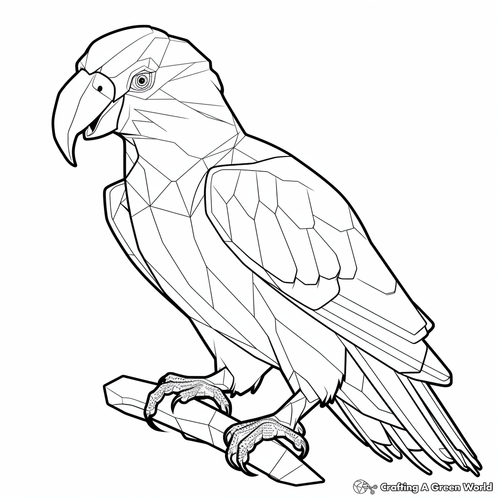 Printable Hyacinth Macaw Parrot Coloring Pages 2