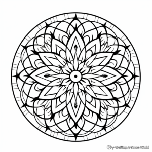Printable Intricate Mandala Coloring Sheets 1