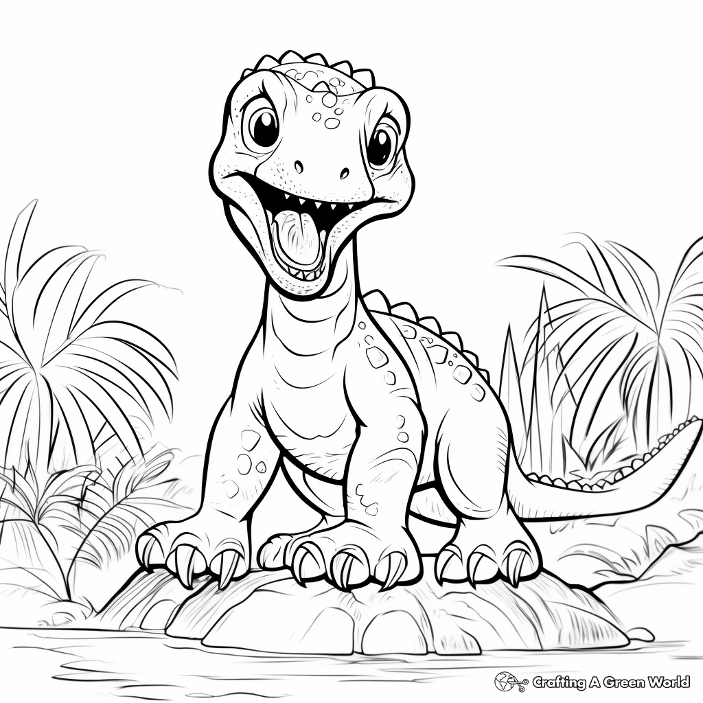 Printable Jurassic Park Dinosaur Coloring Pages 4