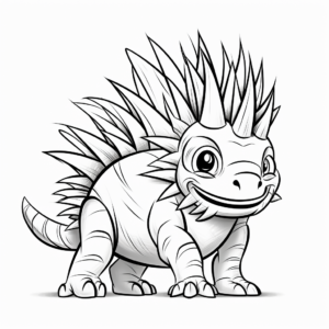 Printable Kentrosaurus Coloring Pages for Artists 3