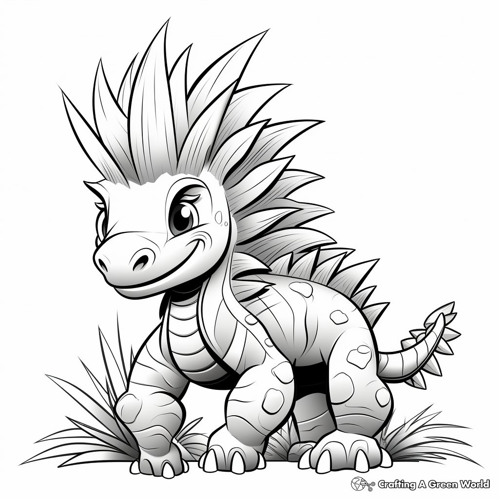 Printable Kentrosaurus Coloring Pages for Artists 4