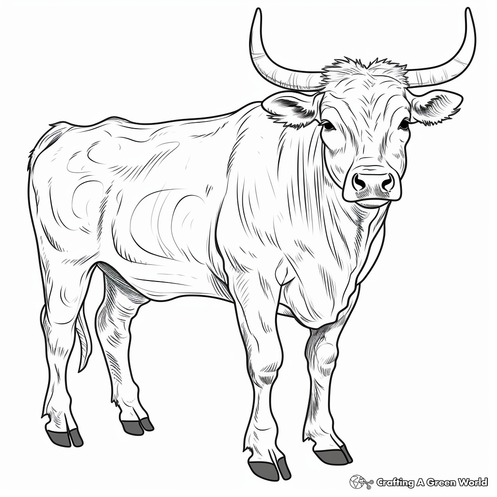Printable Longhorn Steer Coloring Pages for All Ages 2
