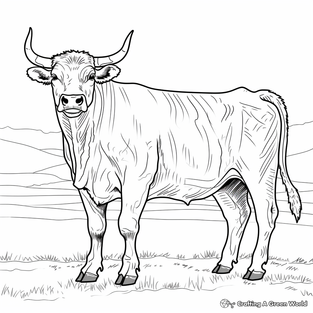 Printable Longhorn Steer Coloring Pages for All Ages 3