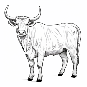 Printable Longhorn Steer Coloring Pages for All Ages 4