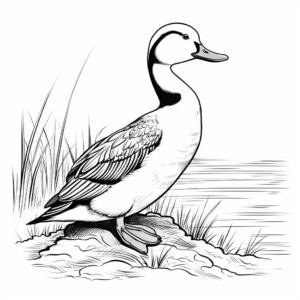 Printable Loon Coloring Pages for Birdwatchers 3
