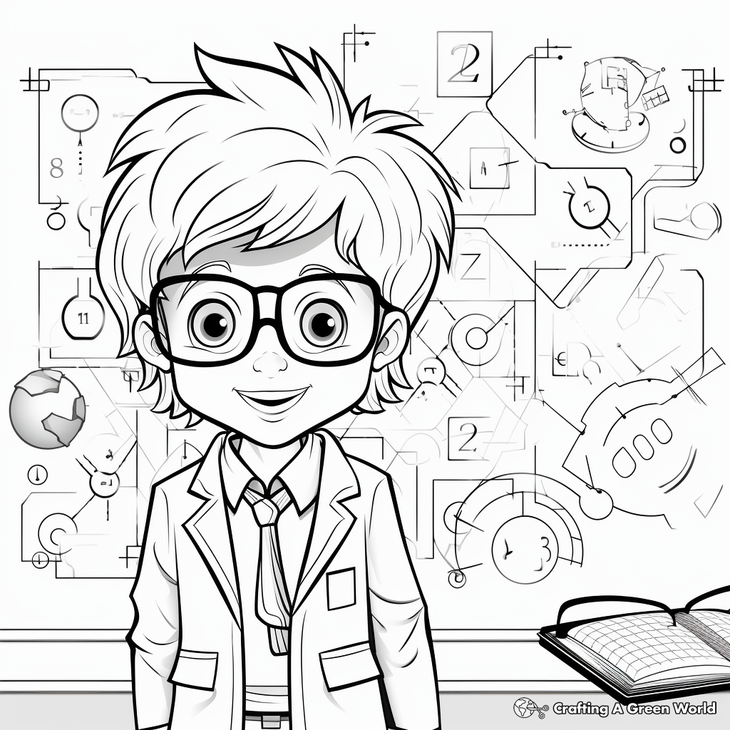 Printable Math Book Coloring Pages 3