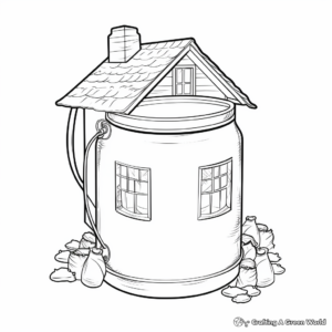 Printable Nostalgic Milk Can Coloring Pages 1