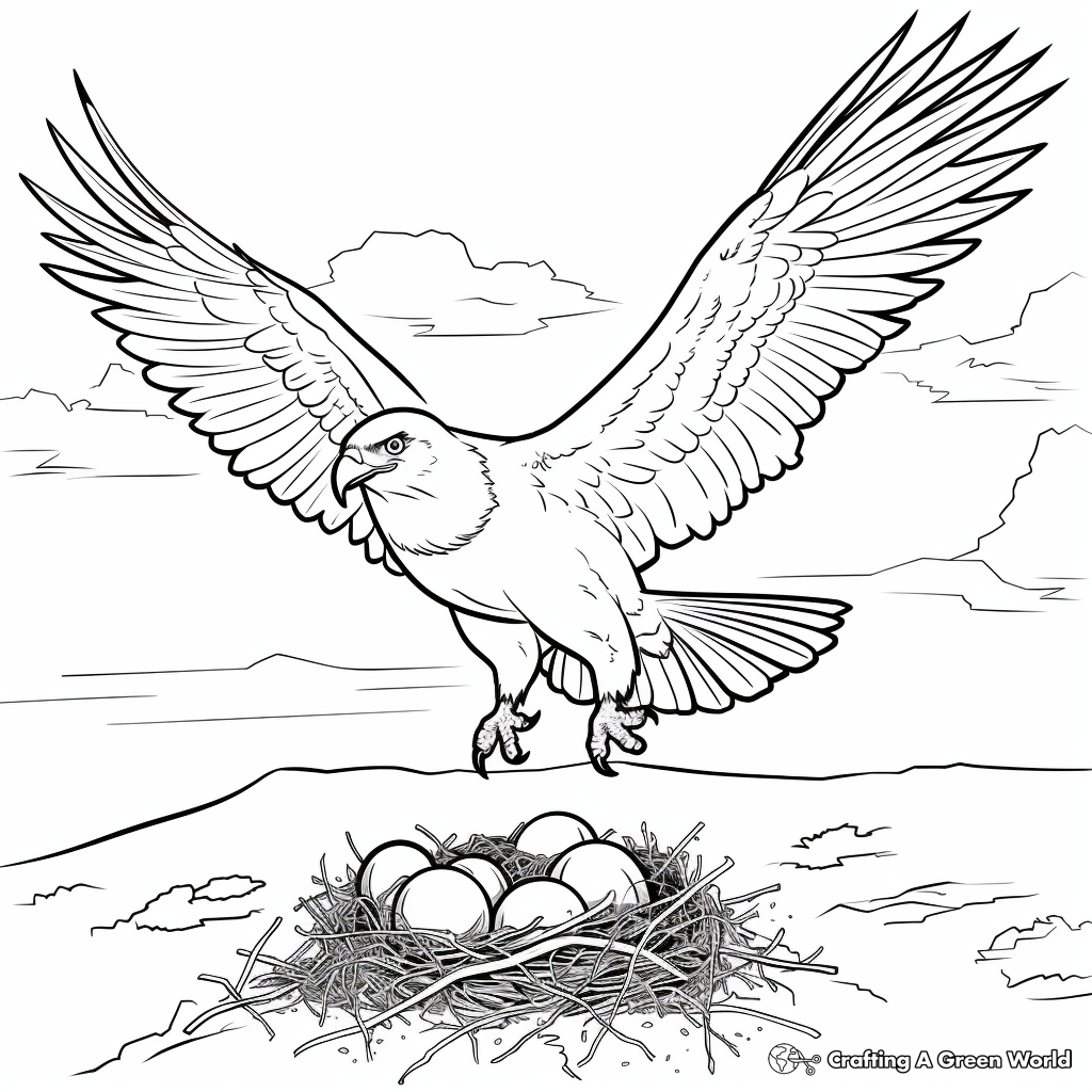 Printable Osprey Life Cycle Coloring Pages 1
