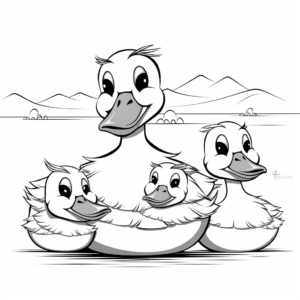 Printable Pelican Family Coloring Pages 3
