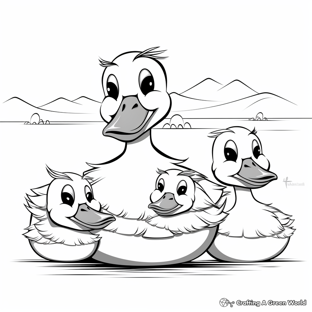 Printable Pelican Family Coloring Pages 3