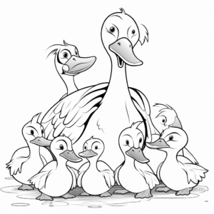 Printable Pelican Family Coloring Pages 4